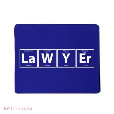 Lawyer Chemistry Periodic Table Mousepad
