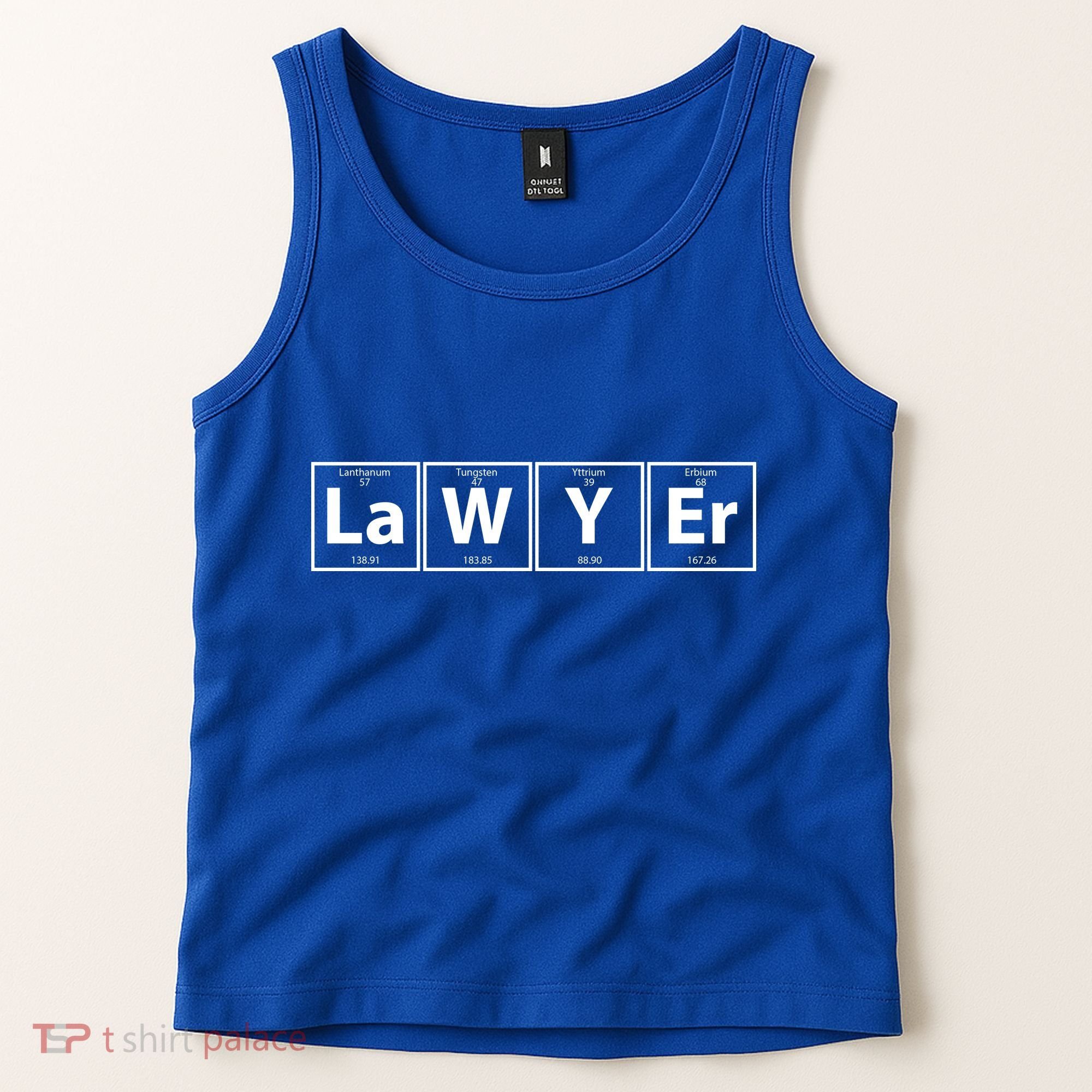 Lawyer Chemistry Periodic Table Tank Top