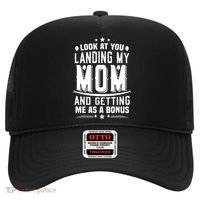 Look At You Landing My Mom Getting Me As A Bonus Funny Dad Hat thumb 0
