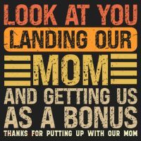 Look At You Landing Our Mom And Getting Us As A Bonus Golf Towel thumb 3