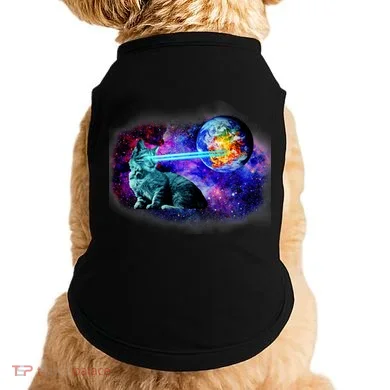 Lazer Cat Blasting In Space Doggie Tank