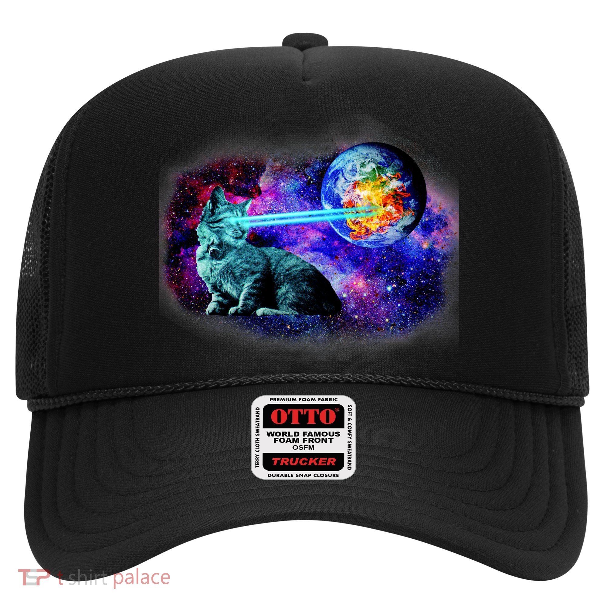 Lazer Cat Blasting In Space Hat