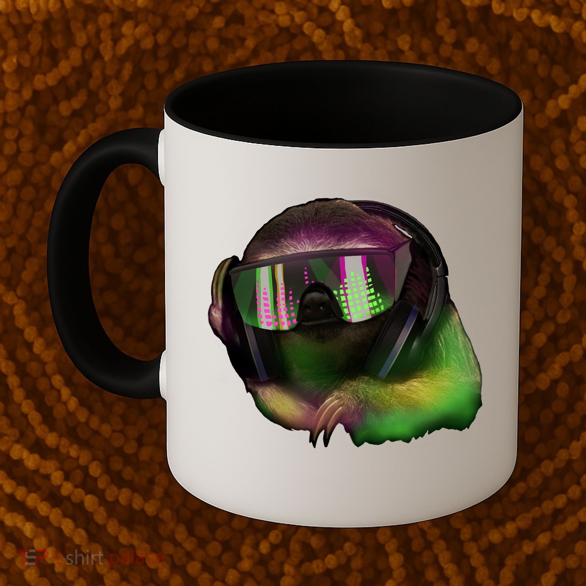 Lazy DJ Sloth Coffee Mug