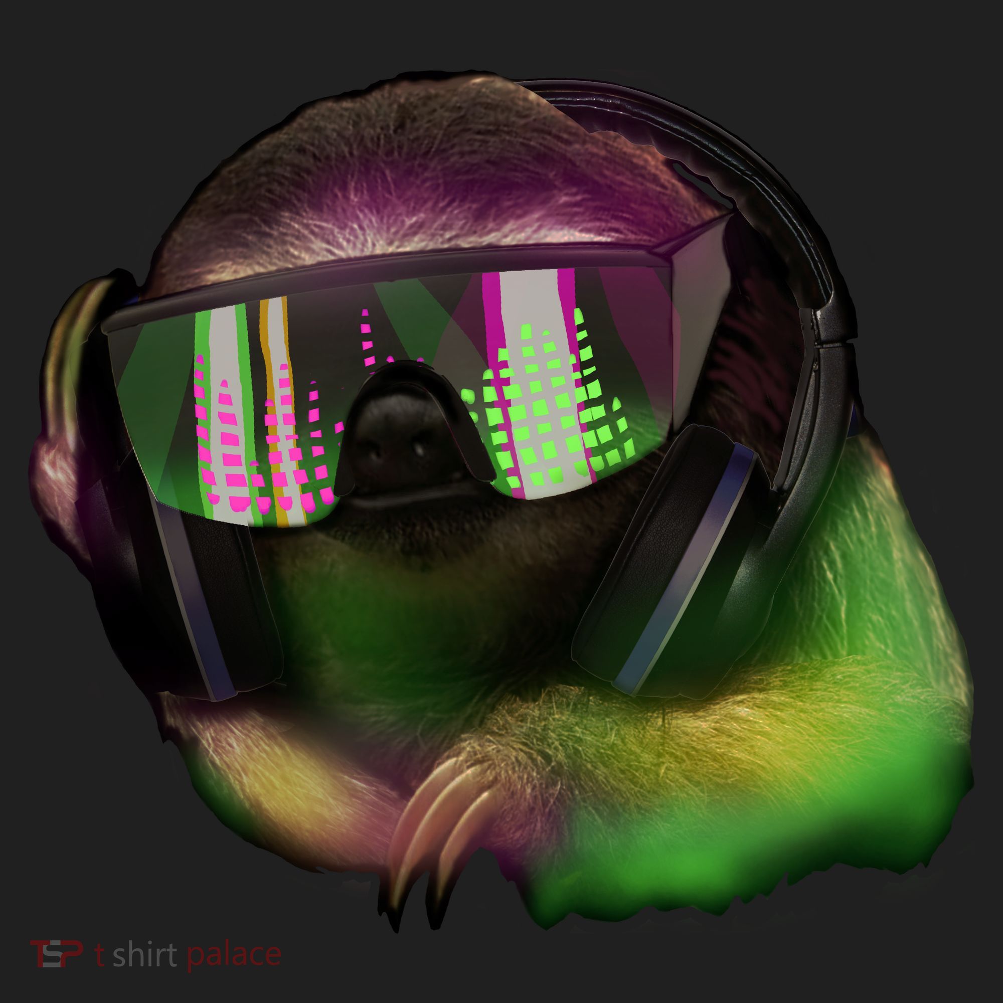Lazy DJ Sloth Tumbler