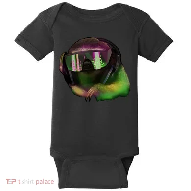 Lazy DJ Sloth Baby Bodysuit