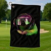 Lazy DJ Sloth Golf Towel thumb 1