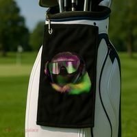 Lazy DJ Sloth Golf Towel thumb 2