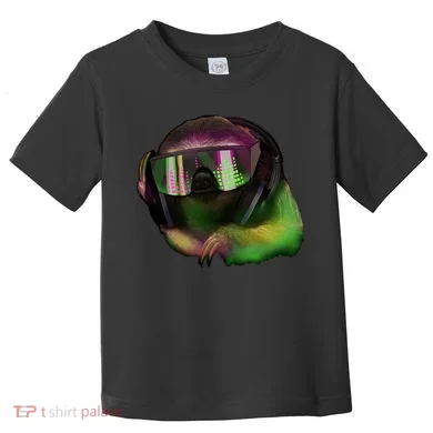 Lazy DJ Sloth Toddler T-Shirt