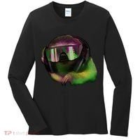 Lazy DJ Sloth Women's Long Sleeve Shirt thumb 0
