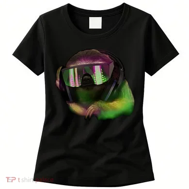 Lazy DJ Sloth Women's T-Shirt