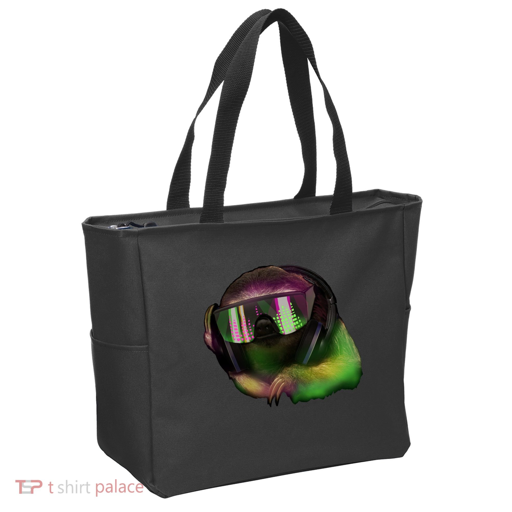 Lazy DJ Sloth Tote Bag