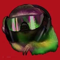 Lazy DJ Sloth Christmas Stocking thumb 1