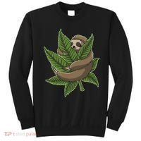 Lazy Sloth Cannabis Leaf Sweatshirt thumb 0