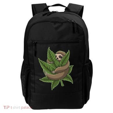 Lazy Sloth Cannabis Leaf Backpack