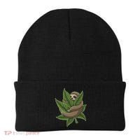 Lazy Sloth Cannabis Leaf Beanie thumb 0