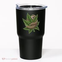Lazy Sloth Cannabis Leaf Tumbler thumb 0