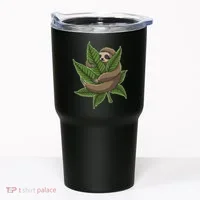 Lazy Sloth Cannabis Leaf Tumbler thumb 0