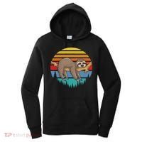 lazy Sloth Retro Sunset  Women's Hoodie thumb 0