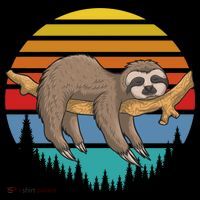 lazy Sloth Retro Sunset  Visor thumb 3