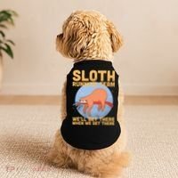 Lazy Sloth Running Team Distressed Doggie Tank thumb 2