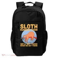 Lazy Sloth Running Team Distressed Backpack thumb 0