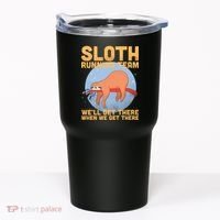 Lazy Sloth Running Team Distressed Tumbler thumb 0