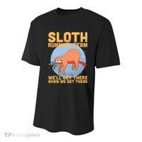 Lazy Sloth Running Team Distressed Youth Performance Sprint T-Shirt thumb 0