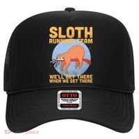 Lazy Sloth Running Team Distressed Hat thumb 0