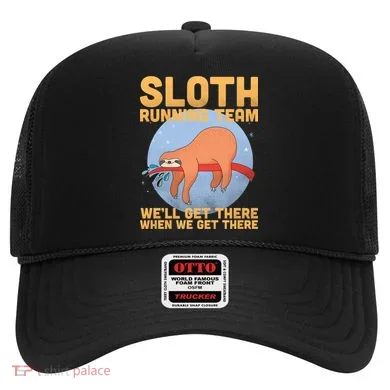 Lazy Sloth Running Team Distressed Hat