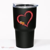 Lazy Sloth Sleeping On Heart Tumbler thumb 0