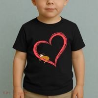 Lazy Sloth Sleeping On Heart Toddler T-Shirt thumb 2