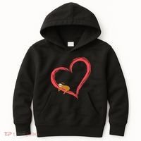 Lazy Sloth Sleeping On Heart Kids Hoodie thumb 0