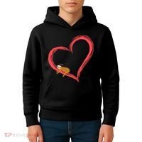 Lazy Sloth Sleeping On Heart Kids Hoodie thumb 4