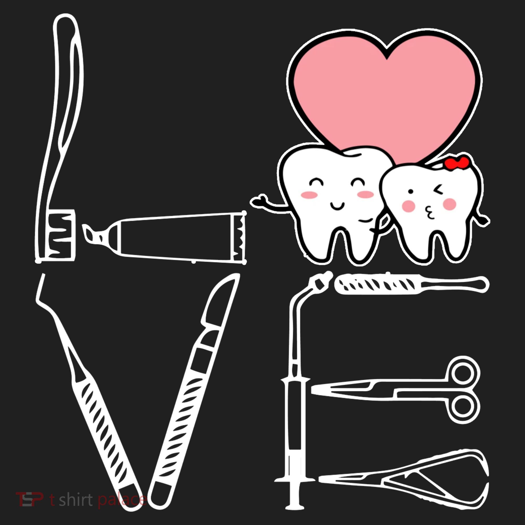 Love Being A Dentist Cute Women's Sweatshirt