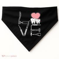 Love Being A Dentist Cute USA-Made Doggie Bandana thumb 0