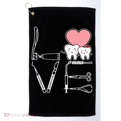 Love Being A Dentist Cute Golf Towel