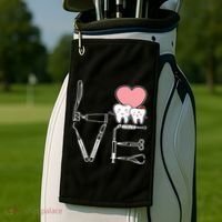 Love Being A Dentist Cute Golf Towel thumb 2