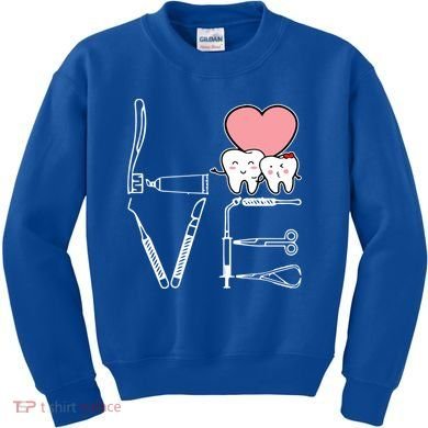 Love Being A Dentist Cute Kids Sweatshirt