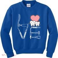 Love Being A Dentist Cute Kids Sweatshirt thumb 0