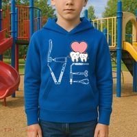 Love Being A Dentist Cute Kids Hoodie thumb 2