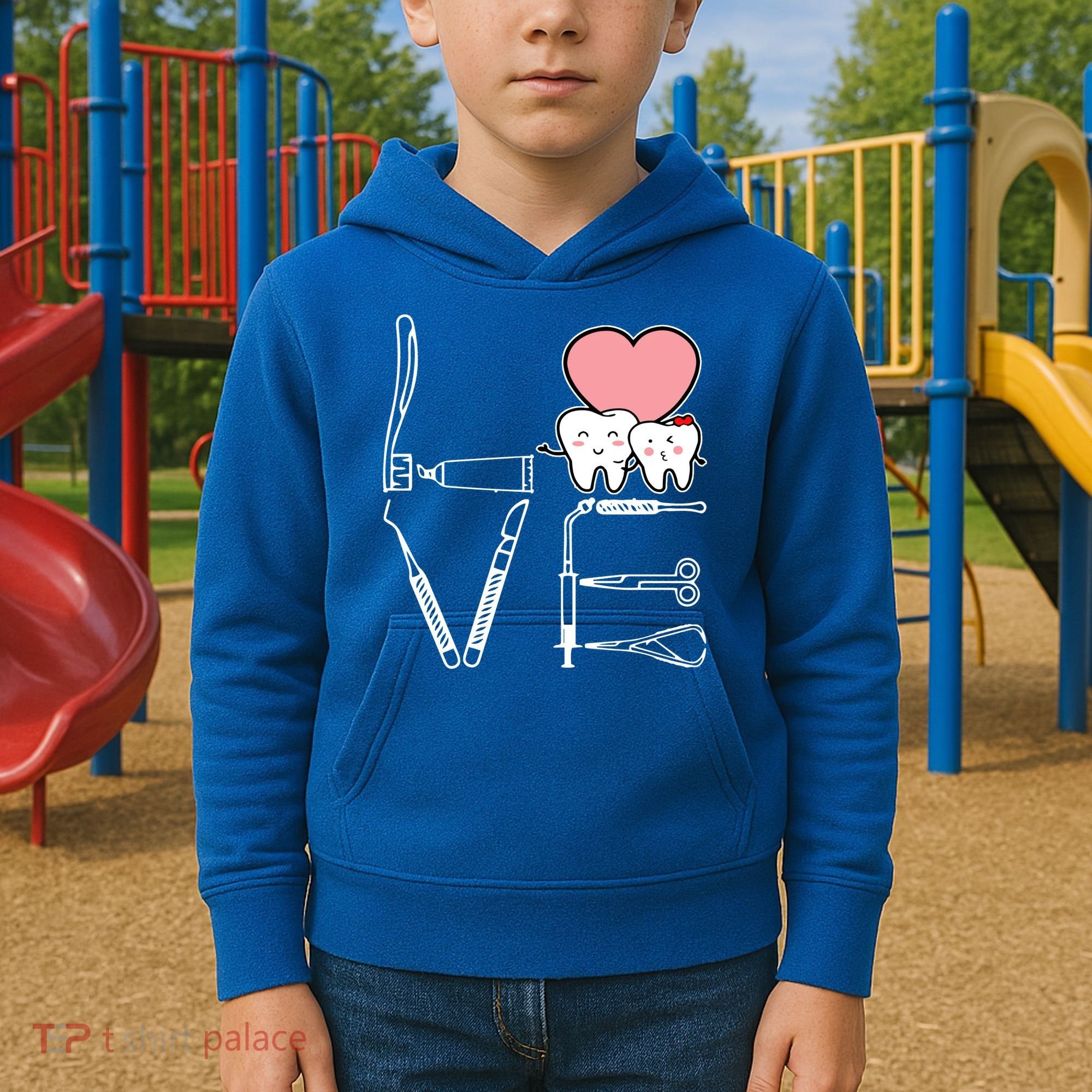 Love Being A Dentist Cute Kids Hoodie