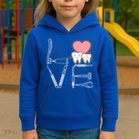 Love Being A Dentist Cute Kids Hoodie thumb 3