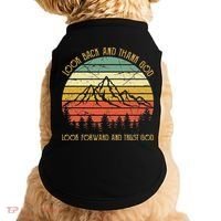 Look Back And Thank God Jesus Christian Doggie Tank thumb 0