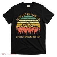 Look Back And Thank God Jesus Christian T-Shirt thumb 0