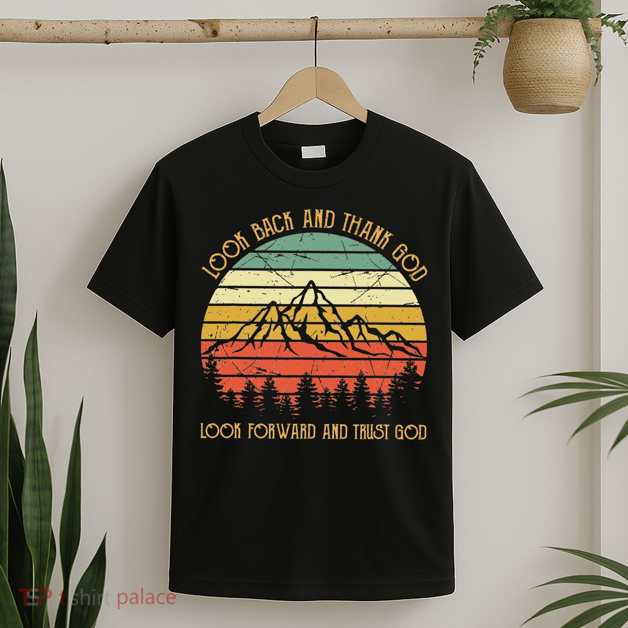 Look Back And Thank God Jesus Christian T-Shirt