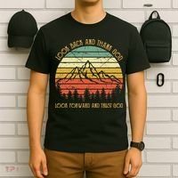 Look Back And Thank God Jesus Christian T-Shirt thumb 6