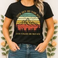Look Back And Thank God Jesus Christian Women's T-Shirt thumb 2