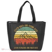 Look Back And Thank God Jesus Christian Tote Bag thumb 0