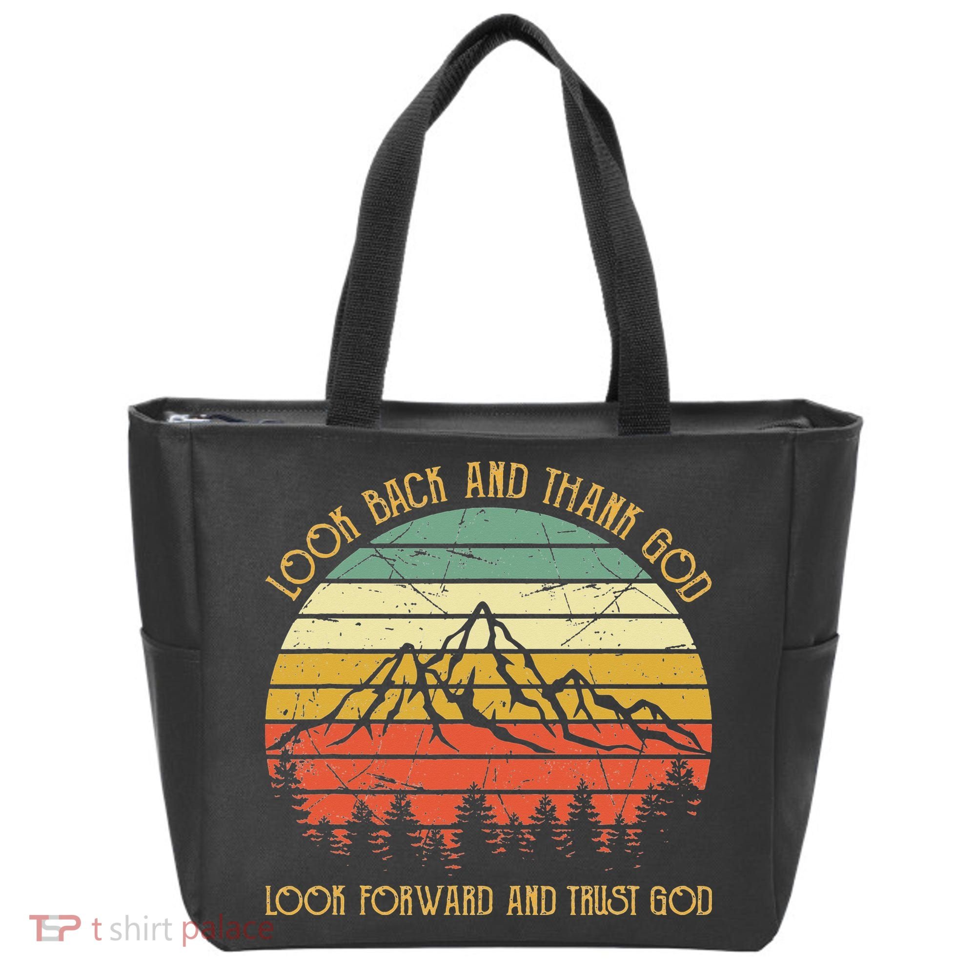 Look Back And Thank God Jesus Christian Tote Bag