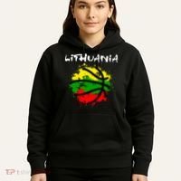 Lithuania Basketball Abstract - Lithuania Strong Basketball Hoodie thumb 5